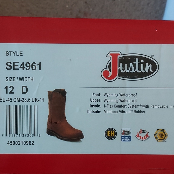 Just steel toe work boots size 12D. Have not been worn at all. - Picture 3 of 3